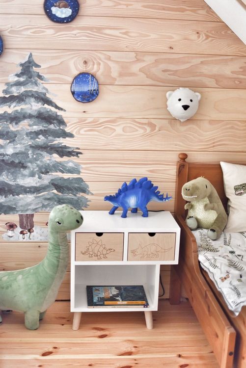 Sängbord till barnrummet - Dino Kameleont 