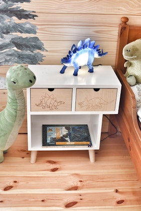 Sängbord till barnrummet - Dino Kameleont