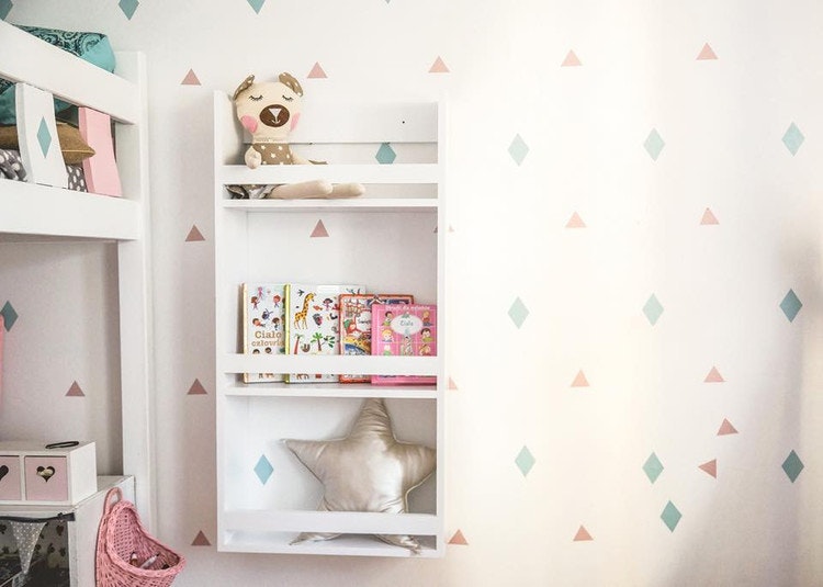 Large wooden bookcase for the children's room 
