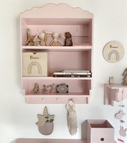 Wooden bookcase for children's room, cottage