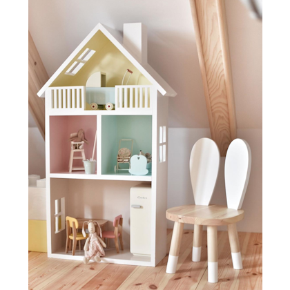 Handmade wooden dollhouse