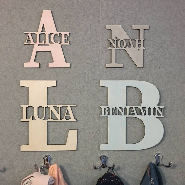 Personalized wall letter - wall decoration 