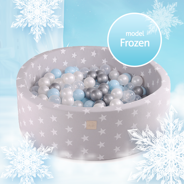 Meow, light grey ball pit with 250 balls, Frozen 
