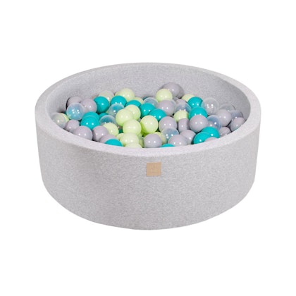 Meow, light grey ball pit with 250 balls, Jungle