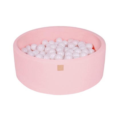 Meow, pink ball pit with 250 white balls