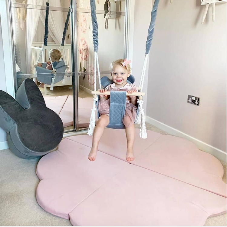 Misioo, grey baby swing for the children's room 