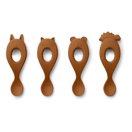Liewood, silicone spoon 4-pack, mustard