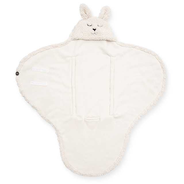 Jollein Omlott Babywrap, Bear white, sleeping bag 