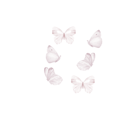 That`s Mine, White Butterflies, väggklistermärken