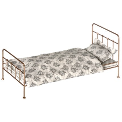 Maileg, vintage bed, medium gold 