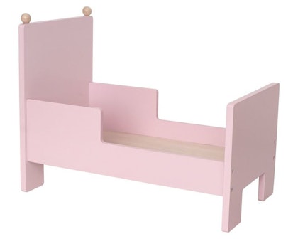 JaBaDaBaDo, pink wooden doll bed