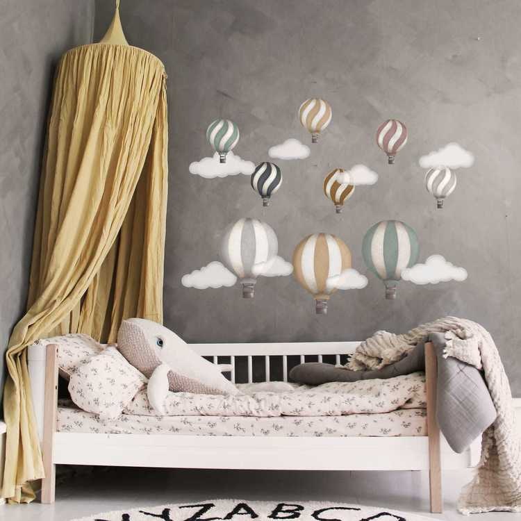 Dusty gold balloons vintage wall stickers, Stickstay Dusty gold balloons vintage wall stickers, Stickstay