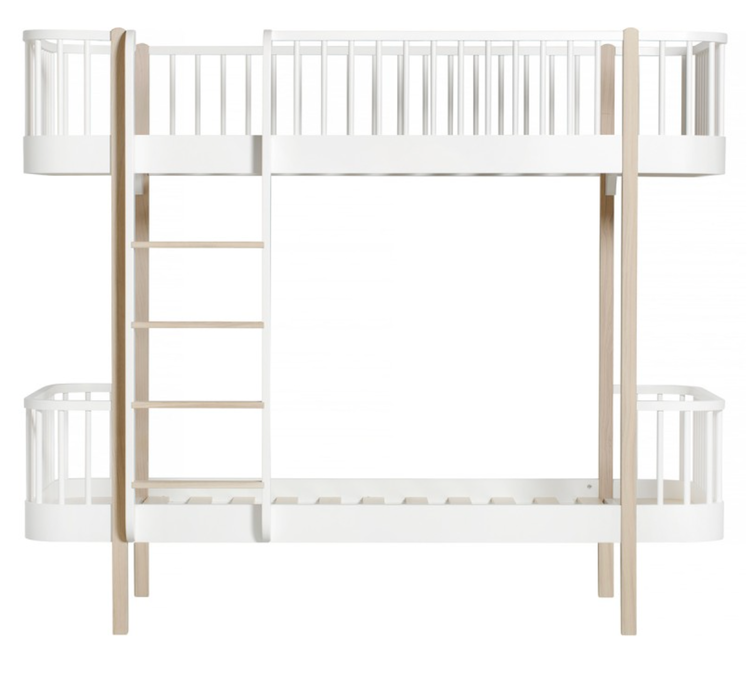 Oliver Furniture, bunk bed white/oak 90x200 Oliver Furniture, bunk bed white/oak 90x200