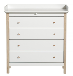 Oliver Furniture, changing table white/oak