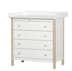 Oliver Furniture, changing table white/oak