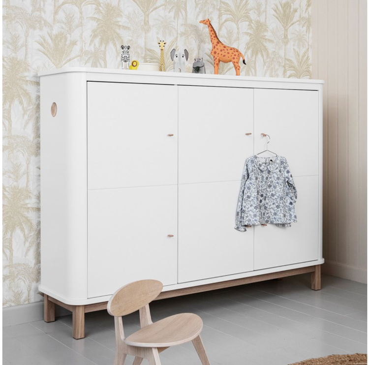 Oliver Furniture, cabinet, white/oak 