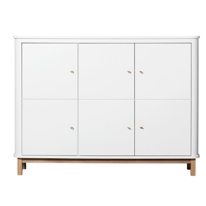 Oliver Furniture, cabinet, white/oak