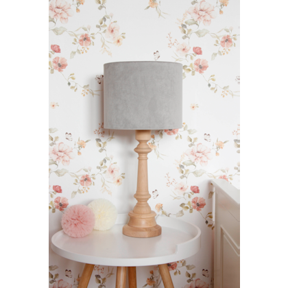 Lamps&Company, Table lamp for the children's room, grey velvet