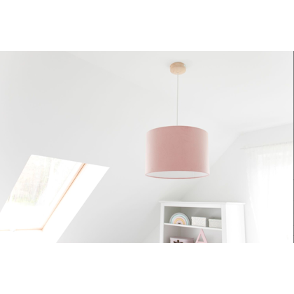 Lamps&Company, Pink velvet ceiling lamp for the children's room