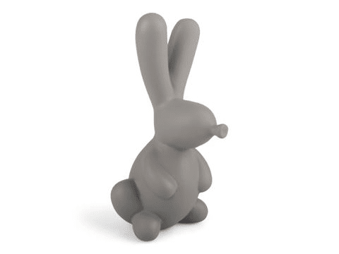 Form Living, ceramic grey rabbit balloon decoration 