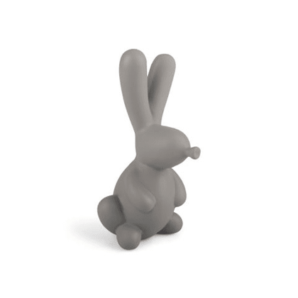 Form Living, ceramic grey rabbit balloon decoration