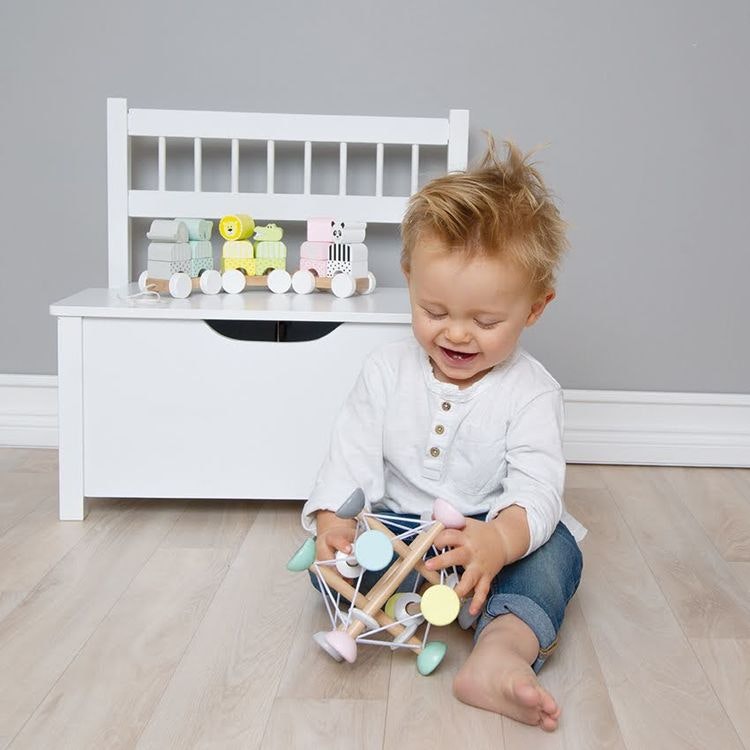 Jabadabado, storage bench white 