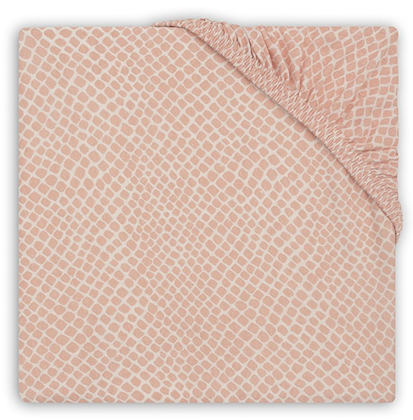 Jollein, Stretch sheet crib 120x60, snake pale pink