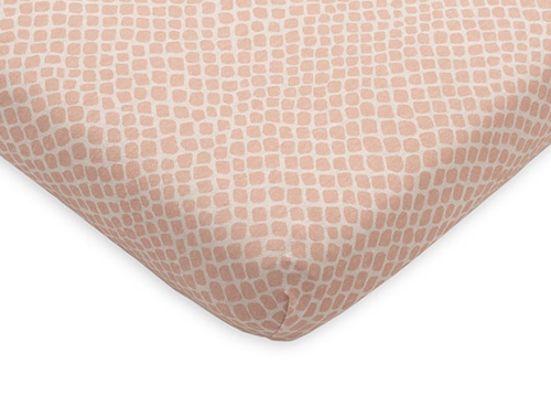 Jollein, Stretch sheet crib 120x60, snake pale pink