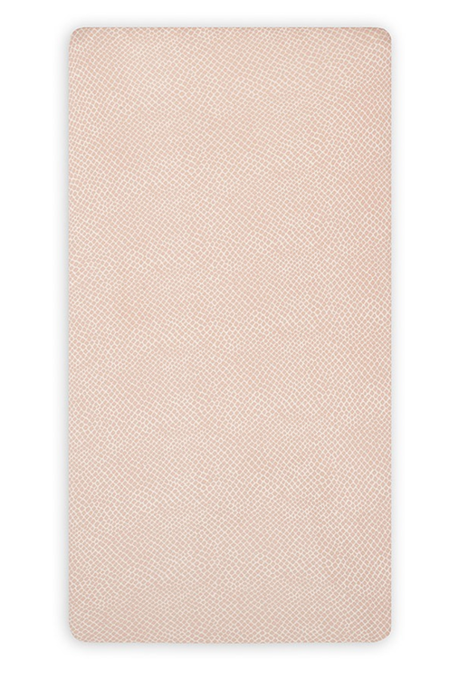 Jollein, Stretch sheet crib 120x60, snake pale pink 