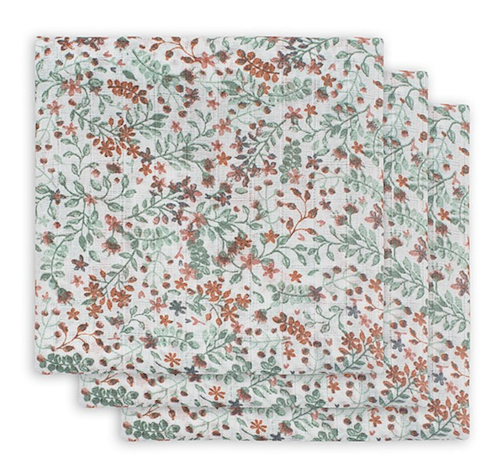 Jollein, muslinfilt 70x70 cm , Bloom 3-pack