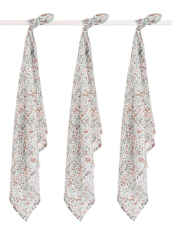 Jollein, muslinfilt 70x70 cm , Bloom 3-pack