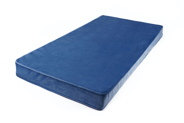 Seat cushion-Velvet mattress 60x120, blue 