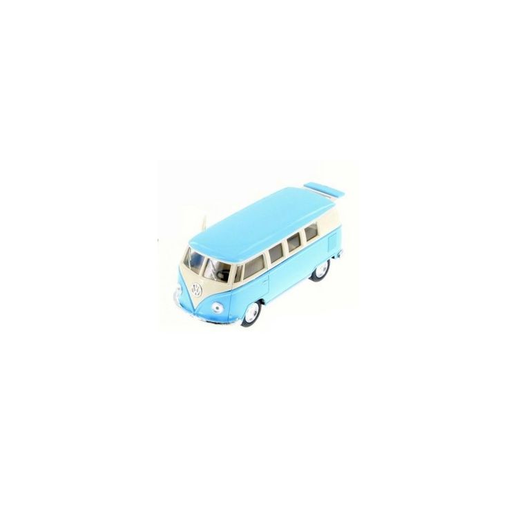 Toy car large Volkswagen pastel bus blue 