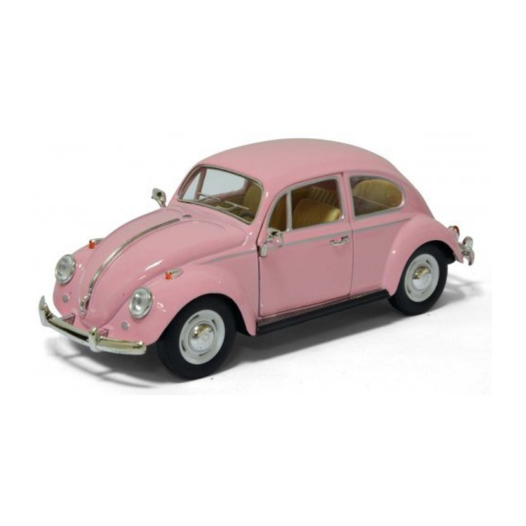 Toy car big Volkswagen classical beetle pink 
