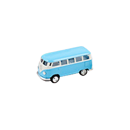 Toy car Volkswagen pastel bus mini blue