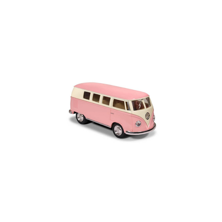 Leksaksbil Volkswagen pastell bus mini rosa 