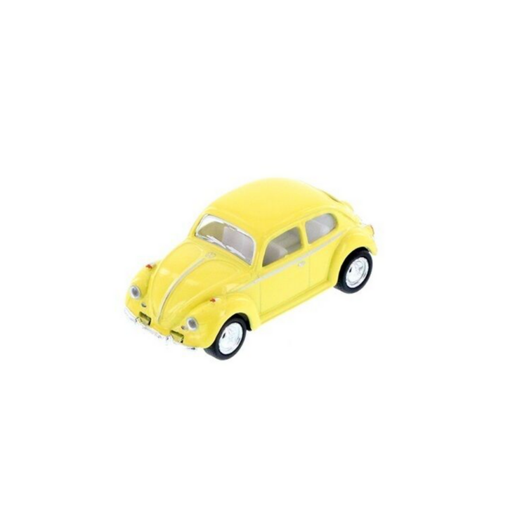 Toy car Volkswagen pastel classic yellow mini 