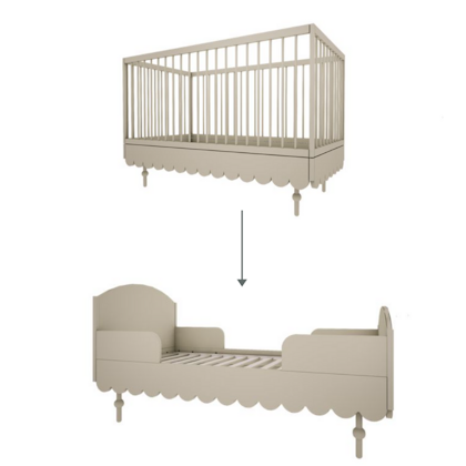Woodluck, 2 in 2, crib and junior bed Babushka