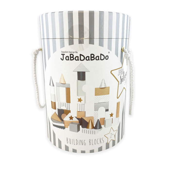 JaBaDaBaDo, wooden blocks building blocks silver 