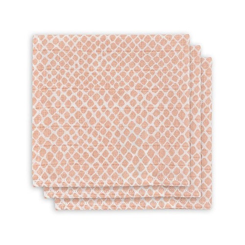 Jollein, snuttefilt snake pale pink, 3-pack