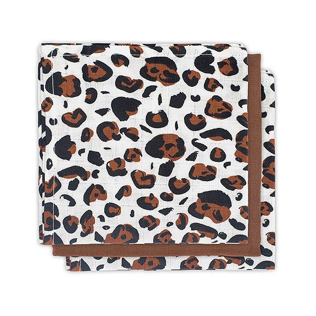 Jollein, cuddly blanket leopard natural, 3-pack 