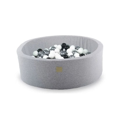 Meow, light grey ball pit with 200 balls, Black/White