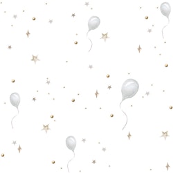 Dekornik, tapet Balloons Delicate White