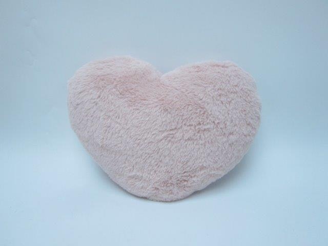 Heart pillow, pink 