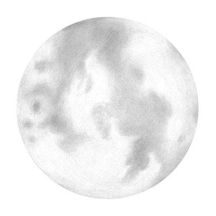 White full moon wall stickers, Stickstay