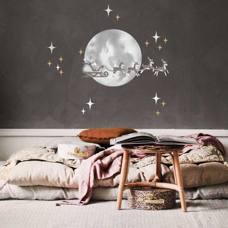 White full moon wall stickers, Stickstay 