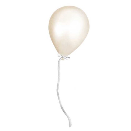 Stickstay beige party ballong