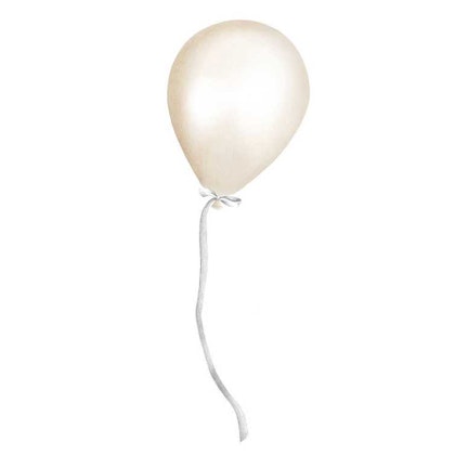 Stickstay beige party ballong
