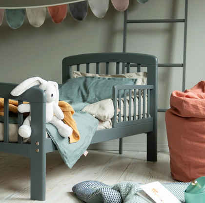 Troll, white junior bed Lux Seal Grey