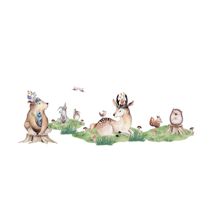 Wall stickers, forest friends
